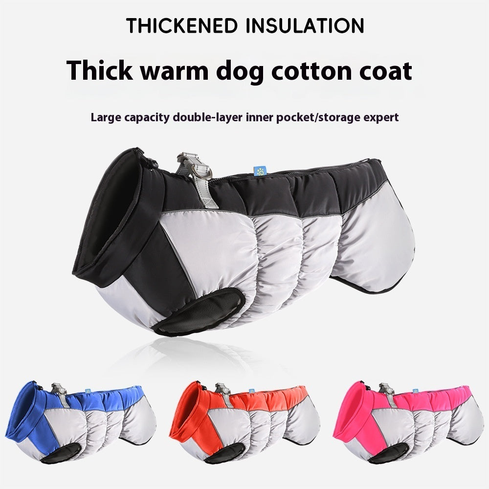 Big Dog Can Store Reflective Waterproof Pet Winter Clothes