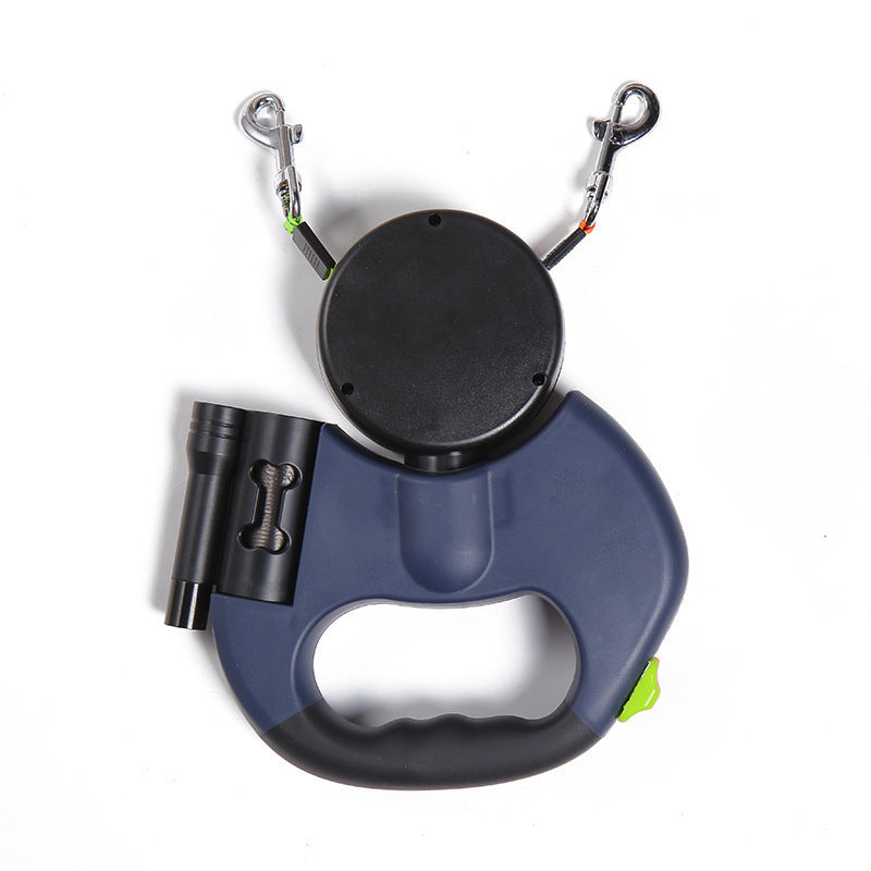 🐾 Dog & You™ Dual LED Retractable Leash