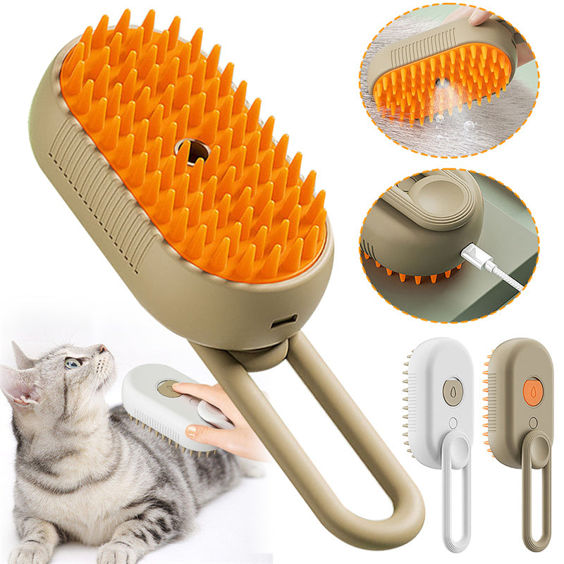 🐾 Dog & You™ 3-in-1 Steam Grooming Brush