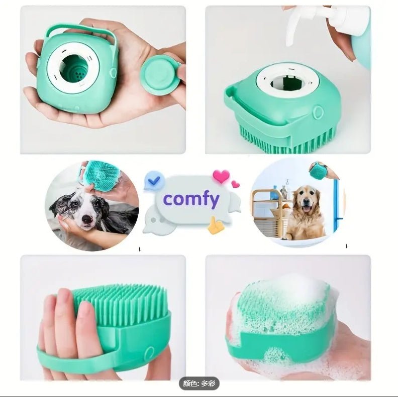 7pcs Pet Grooming Kit, Self-Cleaning Brush Shedding Kit With Nail Clipper, Flea Comb, Shampoo Bath Brush, Finger Toothbrush - Dog & You