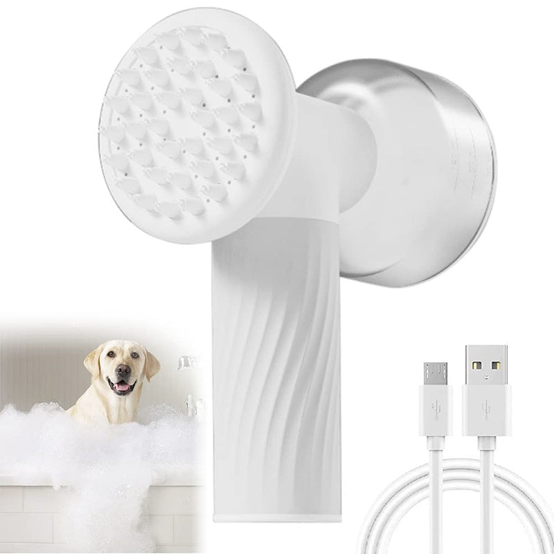 Automatic Foaming Dog Cat Bath Brush Dog Shampoo Brush With Soap Dispenser Electric Pet Grooming Massage Brush Pet Bath Brush Scrubber Comb For Dog Cat Pet Products - Dog & You