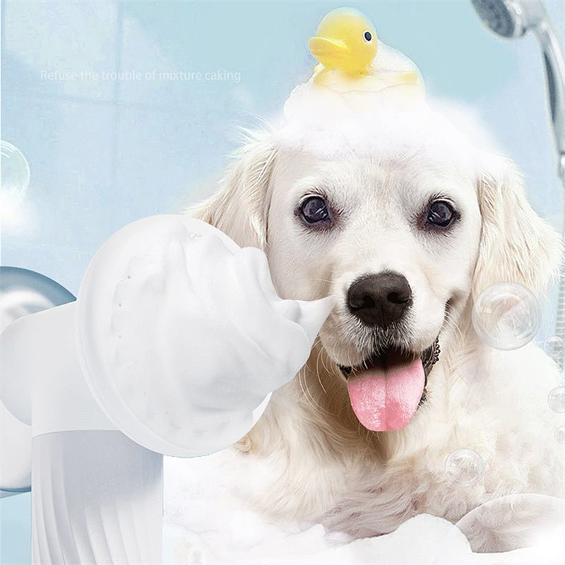 Automatic Foaming Dog Cat Bath Brush Dog Shampoo Brush With Soap Dispenser Electric Pet Grooming Massage Brush Pet Bath Brush Scrubber Comb For Dog Cat Pet Products - Dog & You