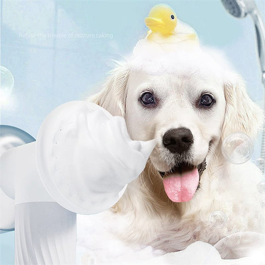 Automatic Foaming Dog Cat Bath Brush Dog Shampoo Brush With Soap Dispenser Electric Pet Grooming Massage Brush Pet Bath Brush Scrubber Comb For Dog Cat Pet Products - Dog & You
