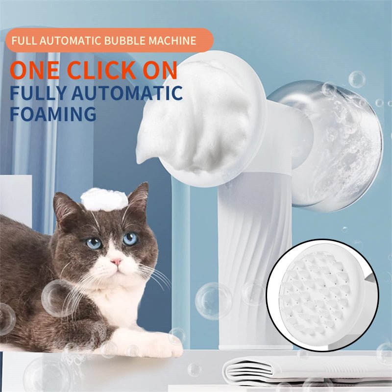 Automatic Foaming Dog Cat Bath Brush Dog Shampoo Brush With Soap Dispenser Electric Pet Grooming Massage Brush Pet Bath Brush Scrubber Comb For Dog Cat Pet Products - Dog & You