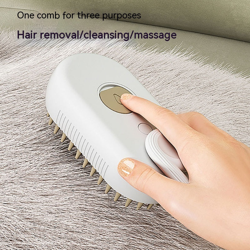 🐾 Dog & You™ 3-in-1 Steam Grooming Brush
