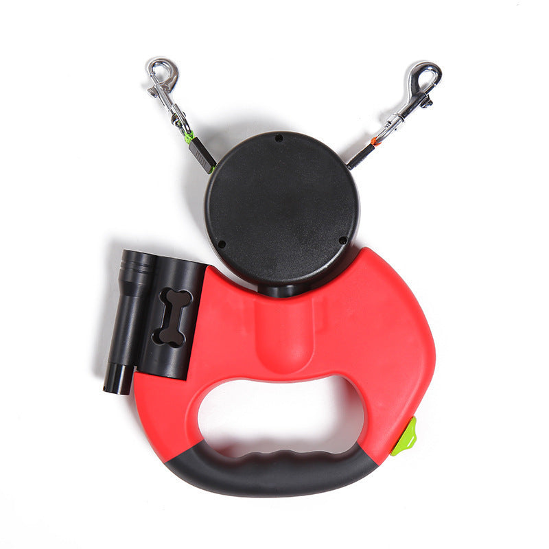 🐾 Dog & You™ Dual LED Retractable Leash
