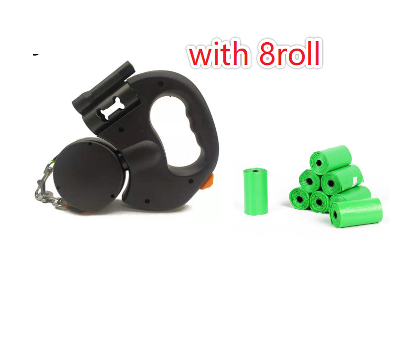 🐾 Dog & You™ Dual LED Retractable Leash
