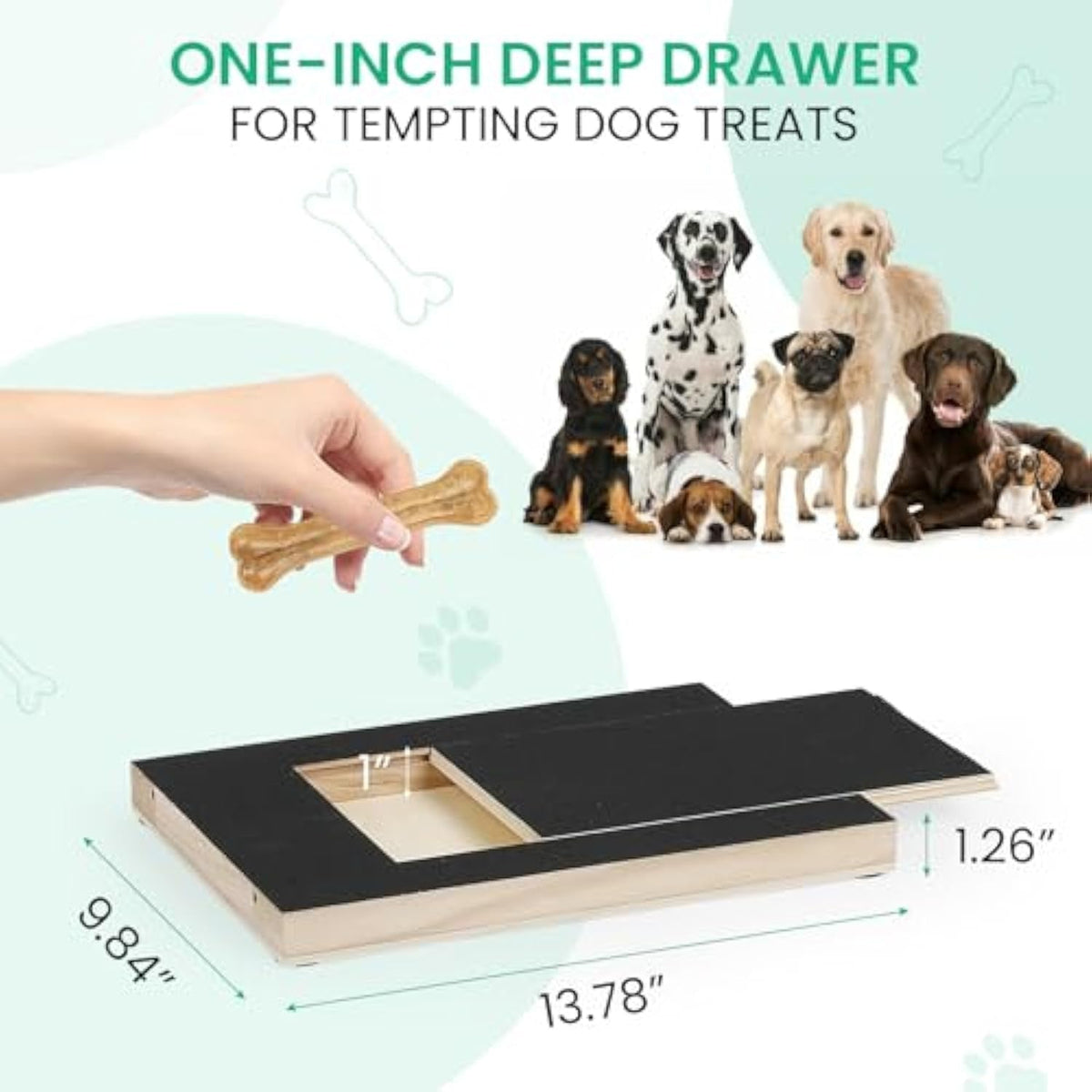 Dog Nail Scratch Board, Dog File Board Dog Nail Grinder Board Scratch Pad For Nails With Treat Box Pets Nails Trimming For All Dog Sizes - Dog & You