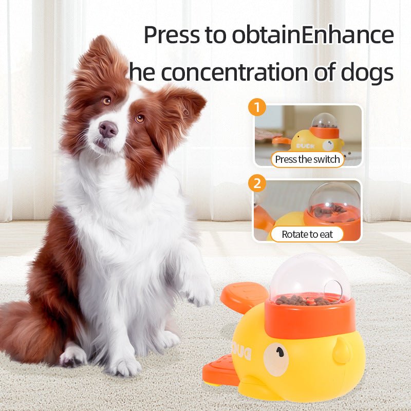 Dog Puzzle Feeder Interactive Pet Food Treat Dispenser Cartoon Duck Design Anti-slip Pets Automatic Feeder Toys For Dog Training Pet Products - Dog & You