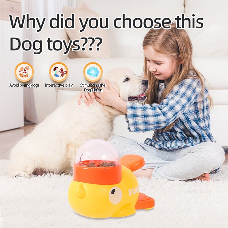 Dog Puzzle Feeder Interactive Pet Food Treat Dispenser Cartoon Duck Design Anti-slip Pets Automatic Feeder Toys For Dog Training Pet Products - Dog & You