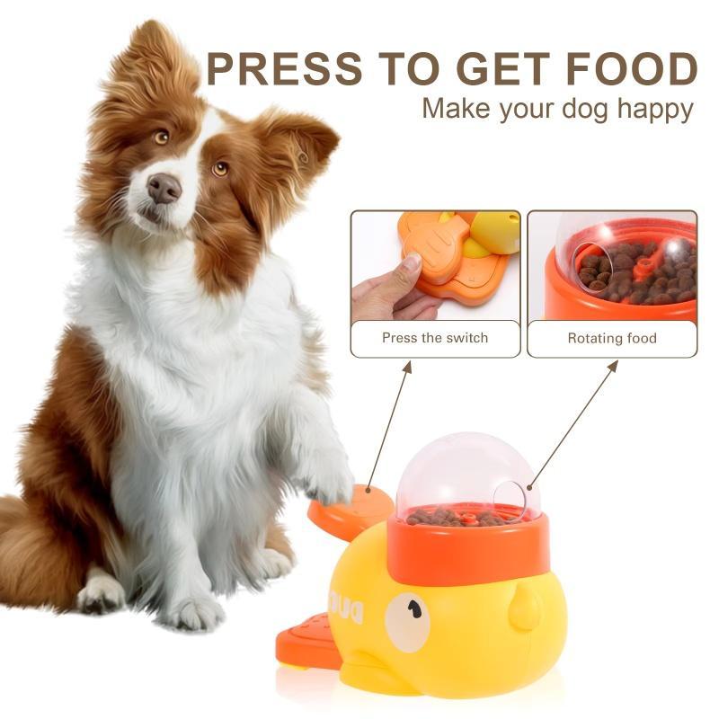 Dog Puzzle Feeder Interactive Pet Food Treat Dispenser Cartoon Duck Design Anti-slip Pets Automatic Feeder Toys For Dog Training Pet Products - Dog & You