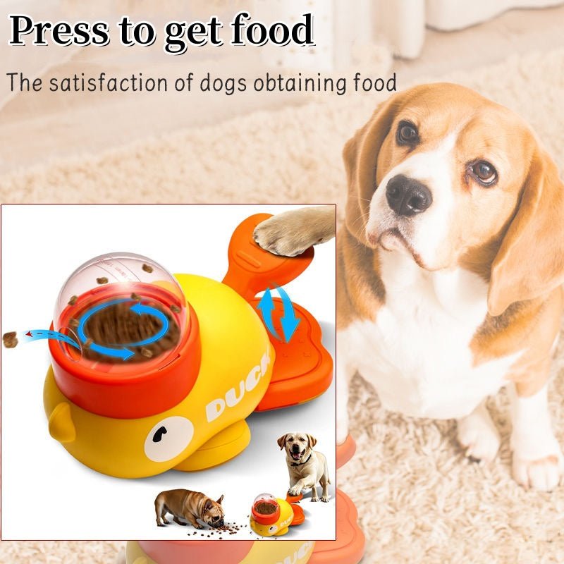 Dog Puzzle Feeder Interactive Pet Food Treat Dispenser Cartoon Duck Design Anti-slip Pets Automatic Feeder Toys For Dog Training Pet Products - Dog & You