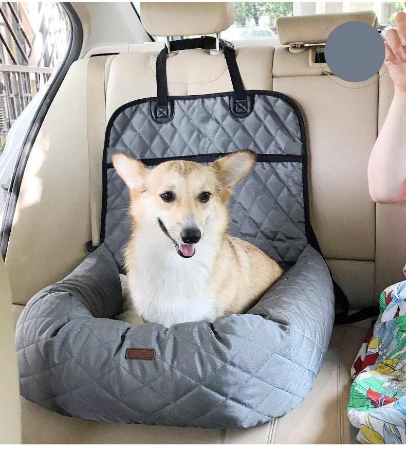 🐾 Dog & You™ 2-in-1 Foldable Dog Car Seat & Pet Bed - Dog & You