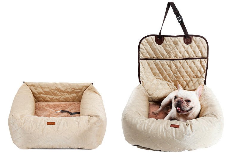 🐾 Dog & You™ 2-in-1 Foldable Dog Car Seat & Pet Bed - Dog & You