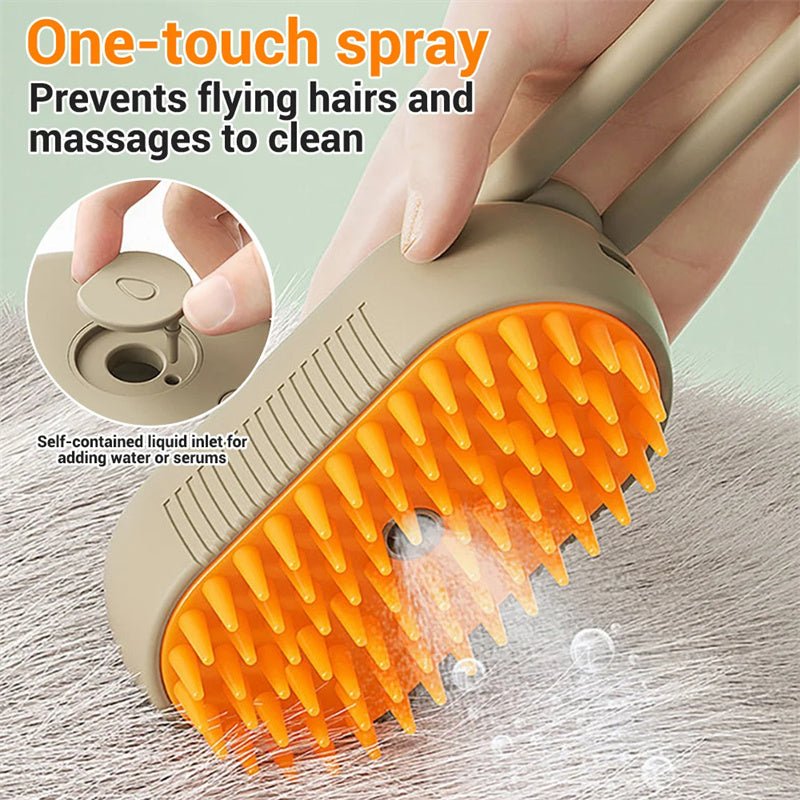 🐾 Dog & You™ 3-in-1 Steam Grooming Brush - Dog & You