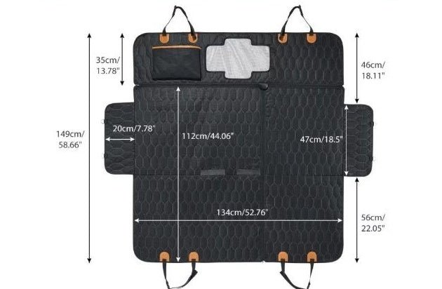 🐾 Dog & You™ 3-in-1 Travel Car Mat - Dog & You
