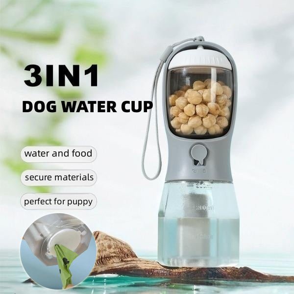 🐾 Dog & You™ 3-in-1 Travel Pet Bottle - Dog & You