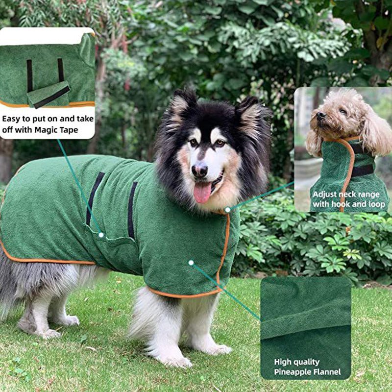🐾 Dog & You™ DryWrap Pet Bathrobe - Dog & You