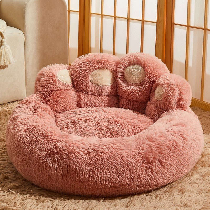 Dog & You – Fleece-Lined Dog Bed | Warm Round Kennel for Medium & Large Dogs - Dog & You