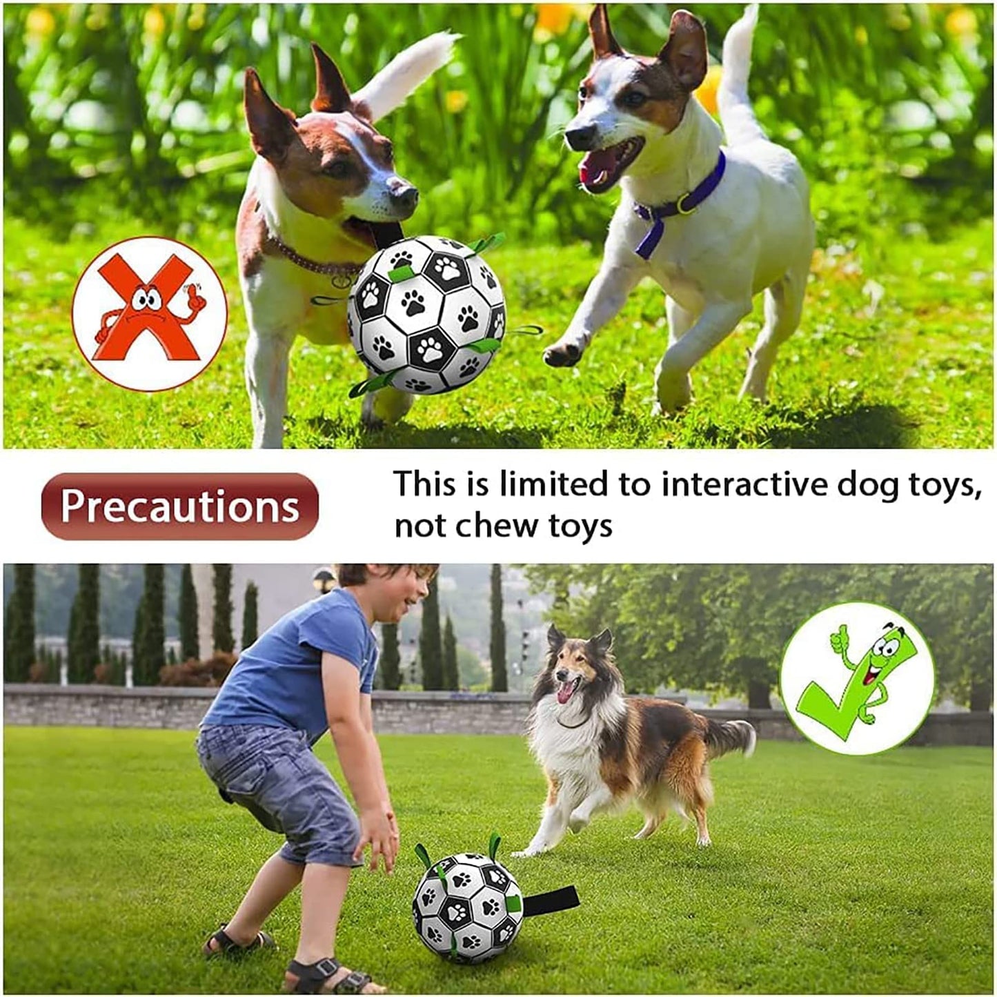 🐾 Dog & You™ Interactive Dog Football - Dog & You