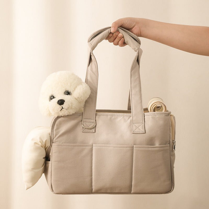 🐾 Dog & You™ Large Cotton Pet Tote Bag for Dogs & Cats - Dog & You