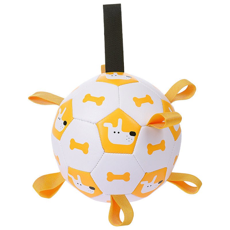 🐾 Dog & You™ Plush Soccer Ball — Bite-Resistant with Cute Characters - Dog & You