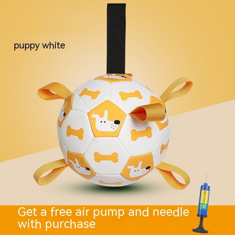 🐾 Dog & You™ Plush Soccer Ball — Bite-Resistant with Cute Characters - Dog & You