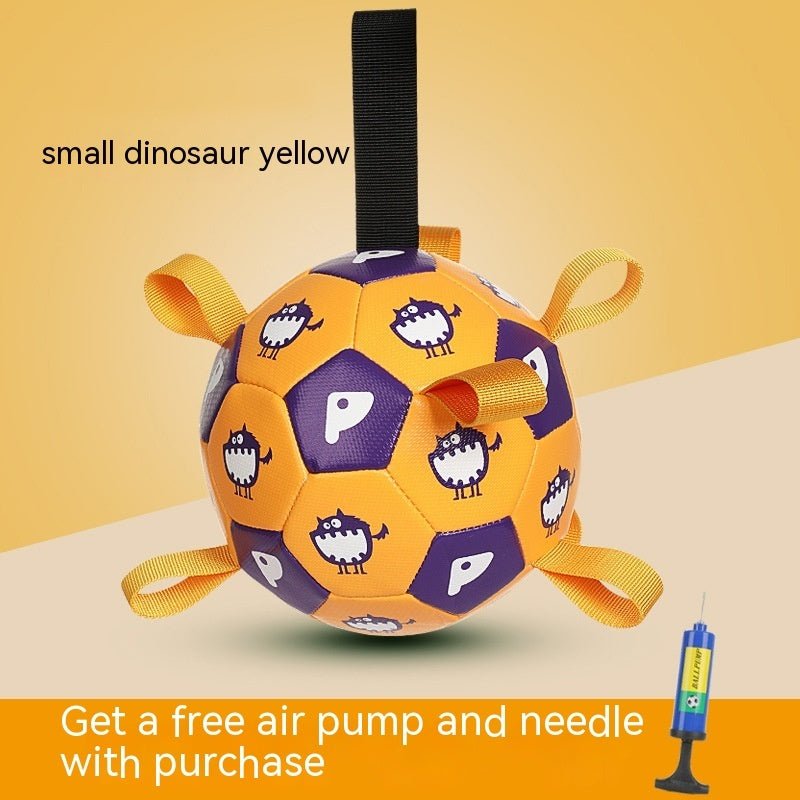 🐾 Dog & You™ Plush Soccer Ball — Bite-Resistant with Cute Characters - Dog & You