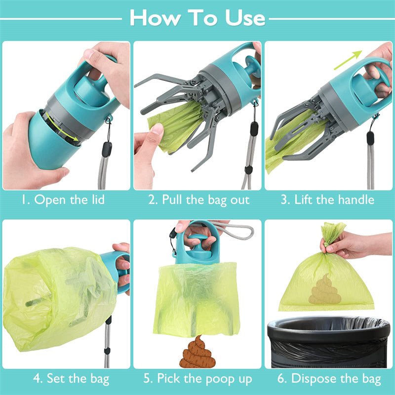 Dog & You – Portable Dog Pooper Scooper with Built-in Bag Dispenser - Dog & You