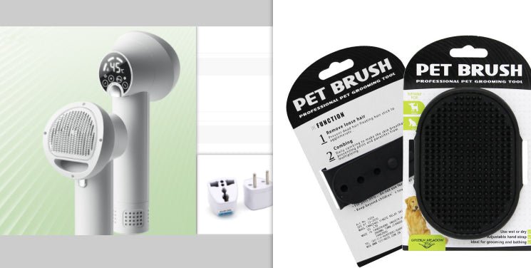 🐾 Dog & You™ Quiet Grooming Dryer Brush - Dog & You