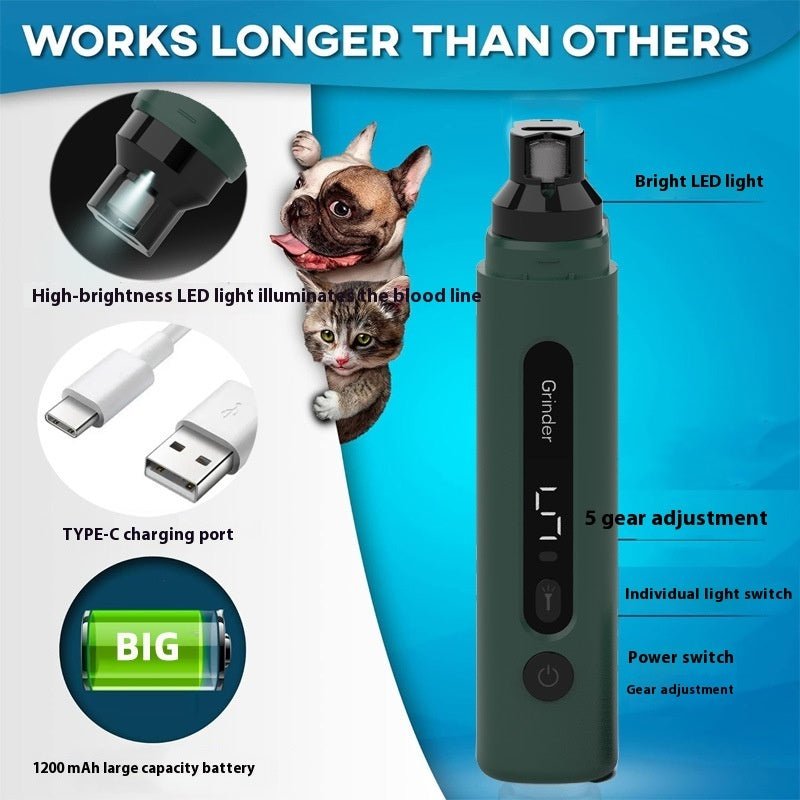 🐾 Dog & You™ Quiet Nail Grinder - Dog & You