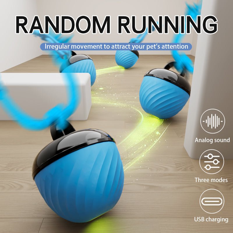 🐾 Dog & You™ Smart Moving Ball — 3 Modes, USB Rechargeable - Dog & You
