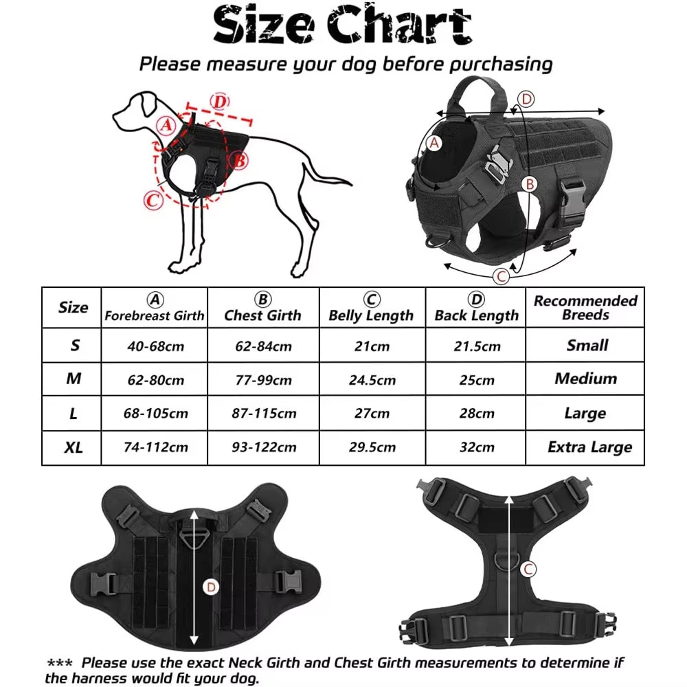 🐾 Dog & You™ Tactical Dog Harness