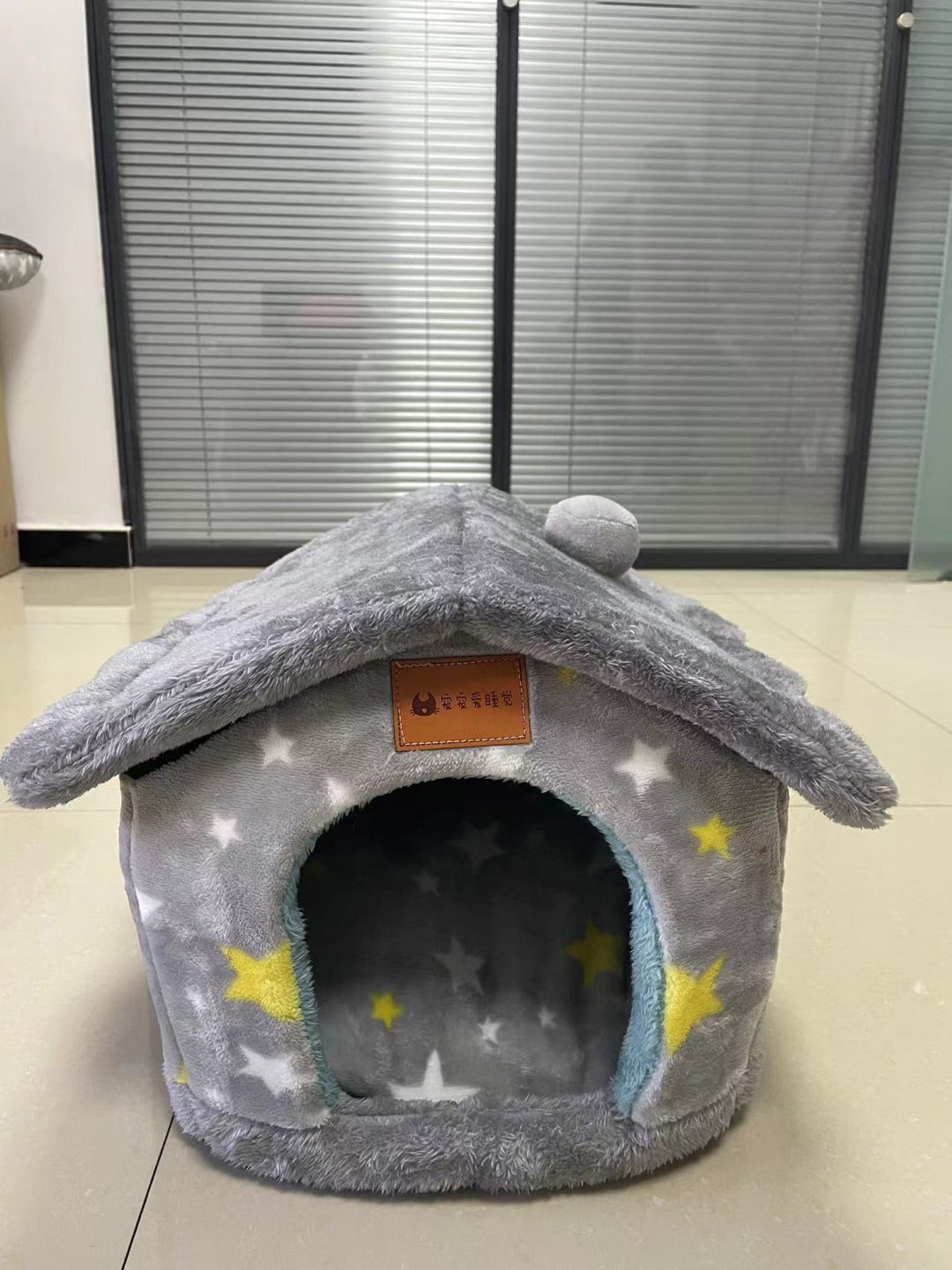 Foldable Pet Cave Bed – Warm Enclosed Dog & Cat House with Removable Cushion - Dog & You