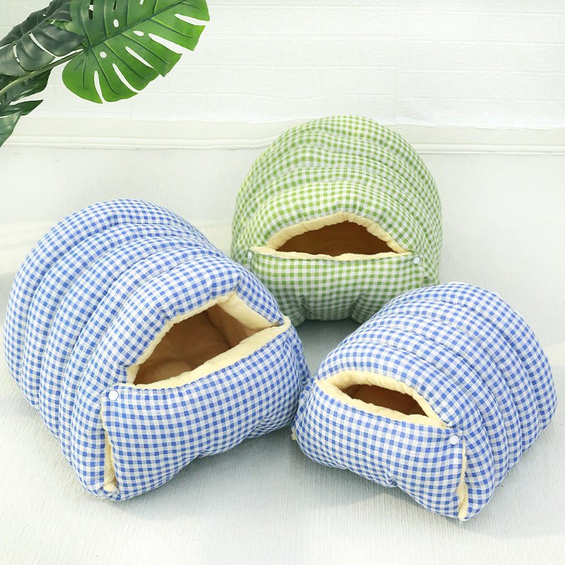 Four Seasons Universal Removable Washable House Closed Cat Kennel Enclosed Cat Nest Sleeping Bag With Plus Space - Dog & You