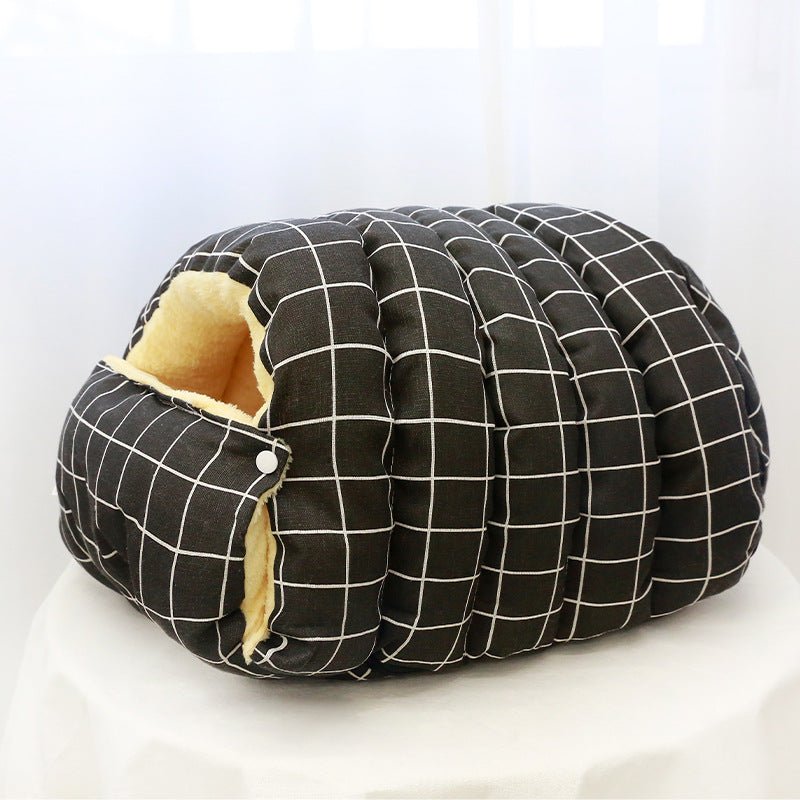 Four Seasons Universal Removable Washable House Closed Cat Kennel Enclosed Cat Nest Sleeping Bag With Plus Space - Dog & You