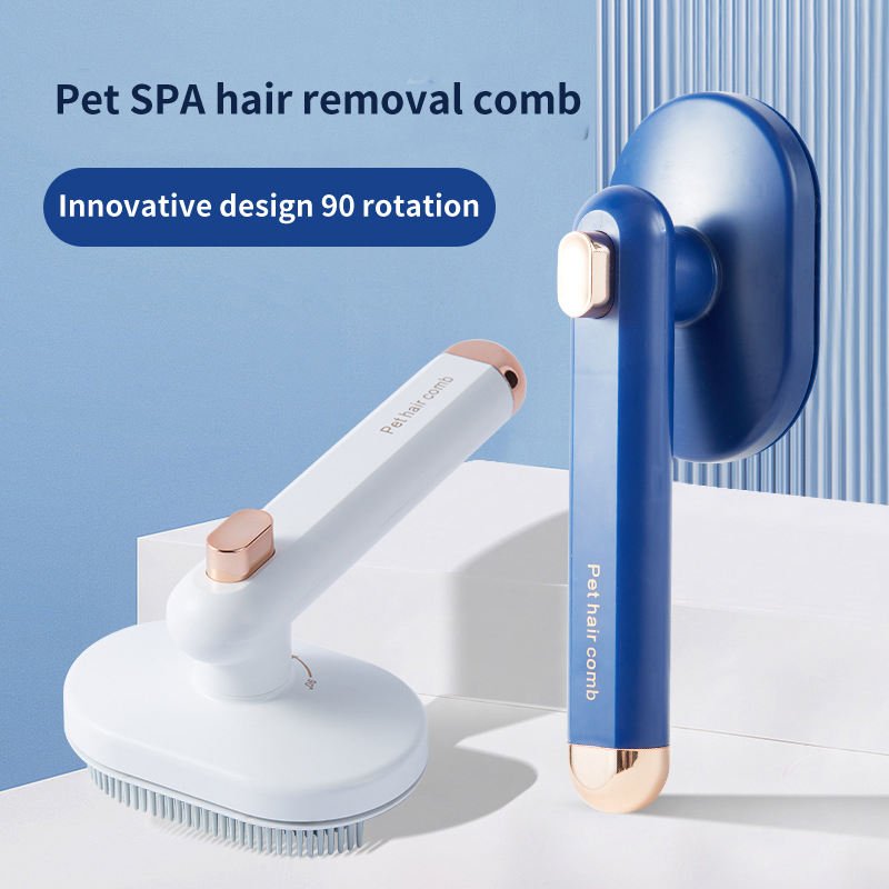 Pet Comb Cat Dog To Remove Floating Hair Pet Hair Brush Hair Removal Artifact Pet Grooming Brush Supplies Self Cleaning Comb Pet Products - Dog & You