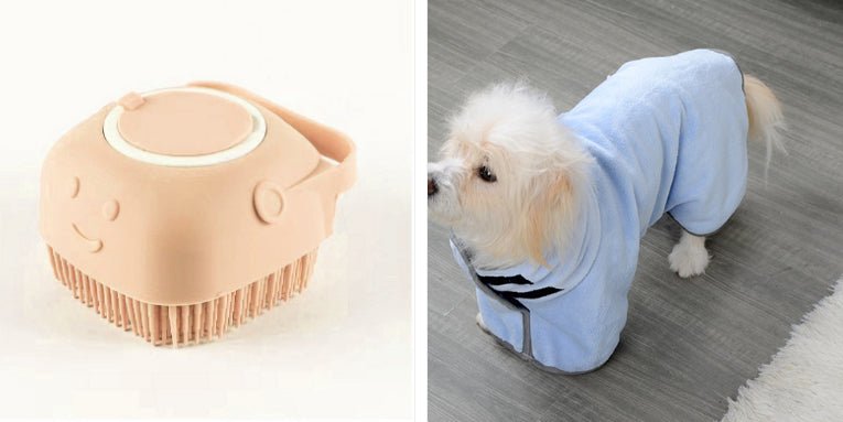 Quick-Dry Microfiber Pet Bath Towel & Robe - Dog & You