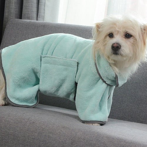 Quick-Dry Microfiber Pet Bath Towel & Robe - Dog & You