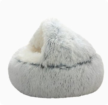 Semi-closed Cat Bed Four Seasons Universal Cover Shell Nest Small Dog Winter Pet Supplies - Dog & You