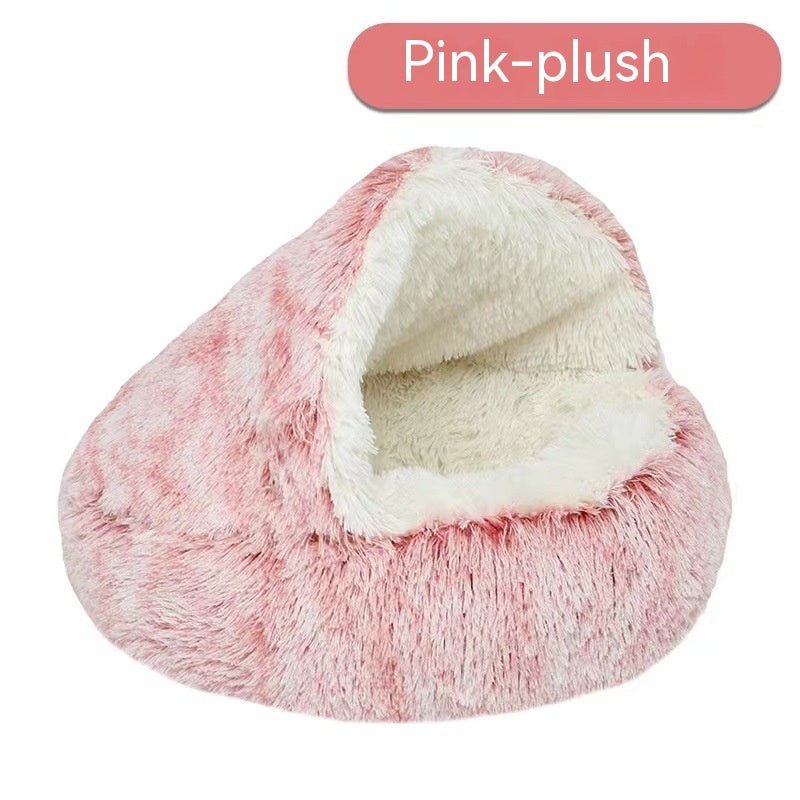 Semi-closed Cat Bed Four Seasons Universal Cover Shell Nest Small Dog Winter Pet Supplies - Dog & You