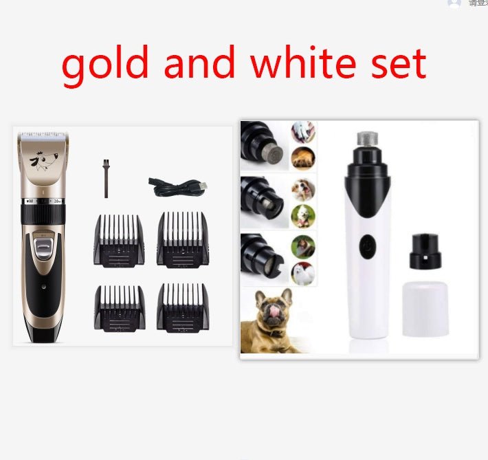 USB Rechargeable Electric Pet Clipper Razor Set Low Noise Pet Hair Trimmer - Dog & You