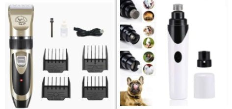 USB Rechargeable Electric Pet Clipper Razor Set Low Noise Pet Hair Trimmer - Dog & You