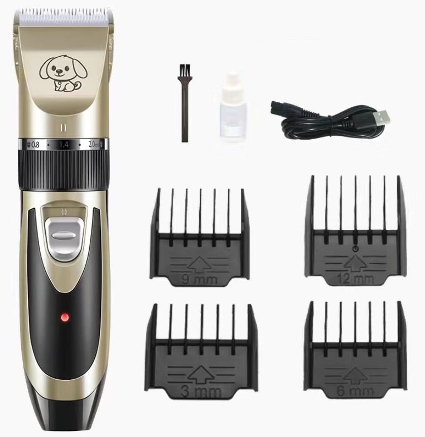 USB Rechargeable Electric Pet Clipper Razor Set Low Noise Pet Hair Trimmer - Dog & You