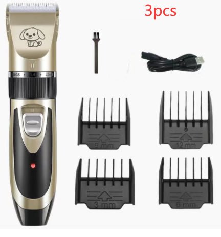 USB Rechargeable Electric Pet Clipper Razor Set Low Noise Pet Hair Trimmer - Dog & You